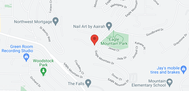 map of 2445 EAGLE MOUNTAIN DRIVE